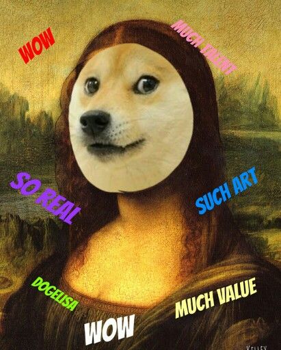 Doge as the Mona Lisa painting